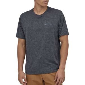Patagonia Men's Gray Cap Cool Daily Graphic Crew Neck T-Shirt Size Small